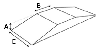 Modular ramp - Straight 2 sides